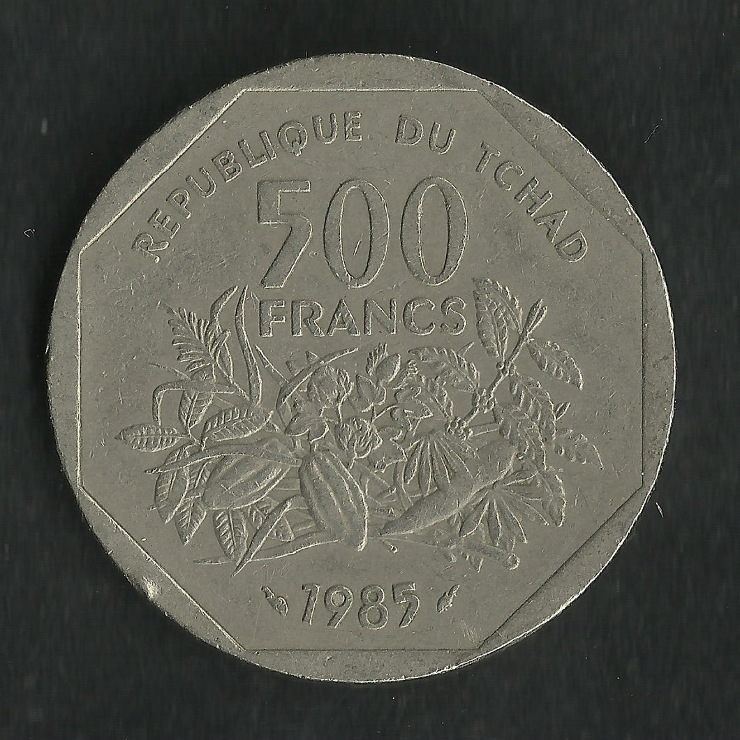 Tchad : 500 Francs 1985