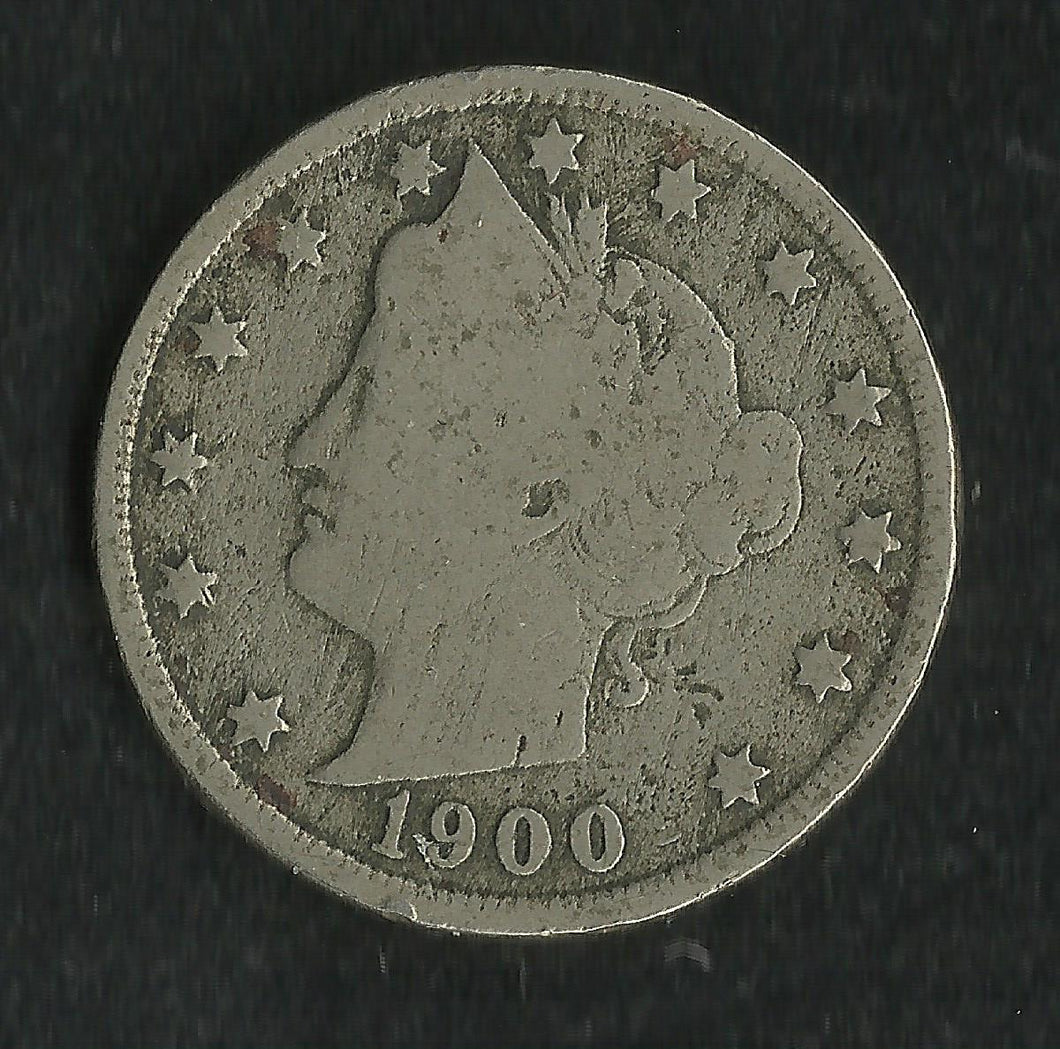 USA / Etats Unis : 5 Cents 1900