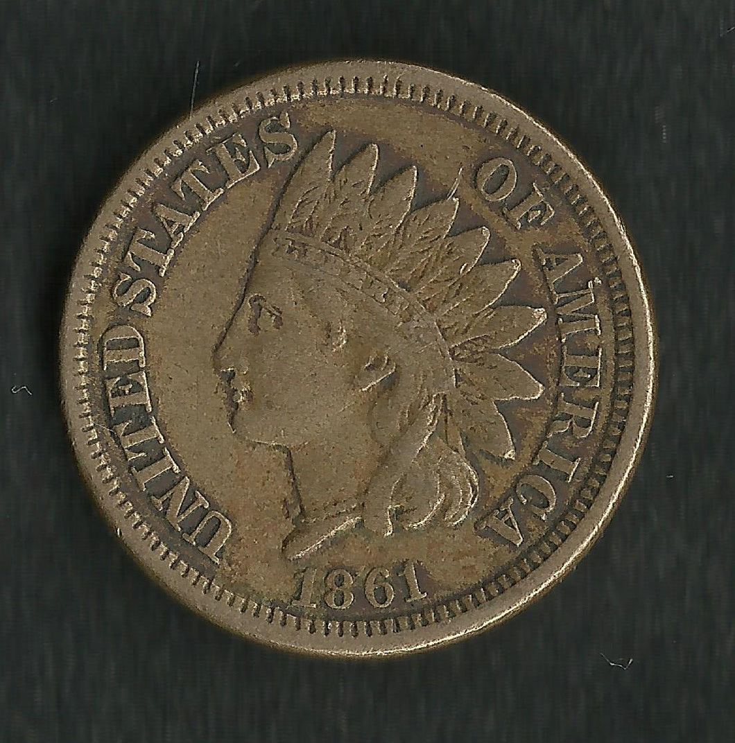 USA / Etats Unis : Cent 1861 Indien