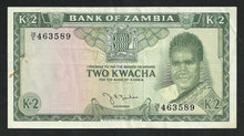 Charger l&#39;image dans la galerie, Zambie : 2 Kwacha 1969 Sign 2
