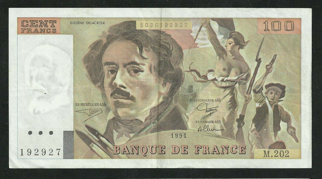 100 Francs Delacroix 1991 alp 202 f 03c1